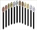 Herb Stakes 06in 12/Set Metalgraph Acrylic Oval Top Brushed Copper