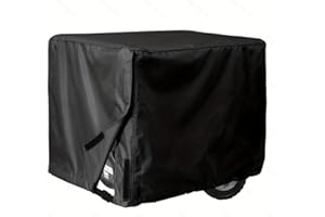 GADERTH Waterproof Universal Generator Cover, 210D Oxford Cloth Heavy Duty Generator Protection Cover, Outdoor Generator Covers for Portable Generators, Small Outside Equipment Cover 25.6x20x20"