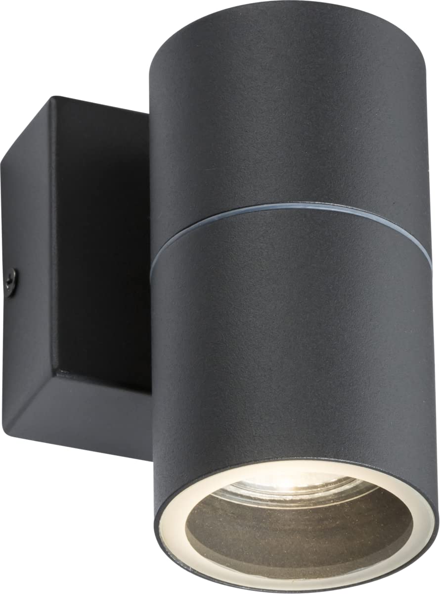 Single GU10 Outdoor Wall Light in Anthracite