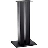Monolith 28 Inch Speaker Stand (Each) - Supports 100 lbs, Adjustable Spikes, Compatible with Bose, Polk, Sony, Yamaha, Pioneer and Others, Black