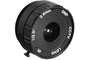 uxcell 2.8mm 720p 5MP F1.2 FPV CCTV Lens Wide Angle for CCD Camera
