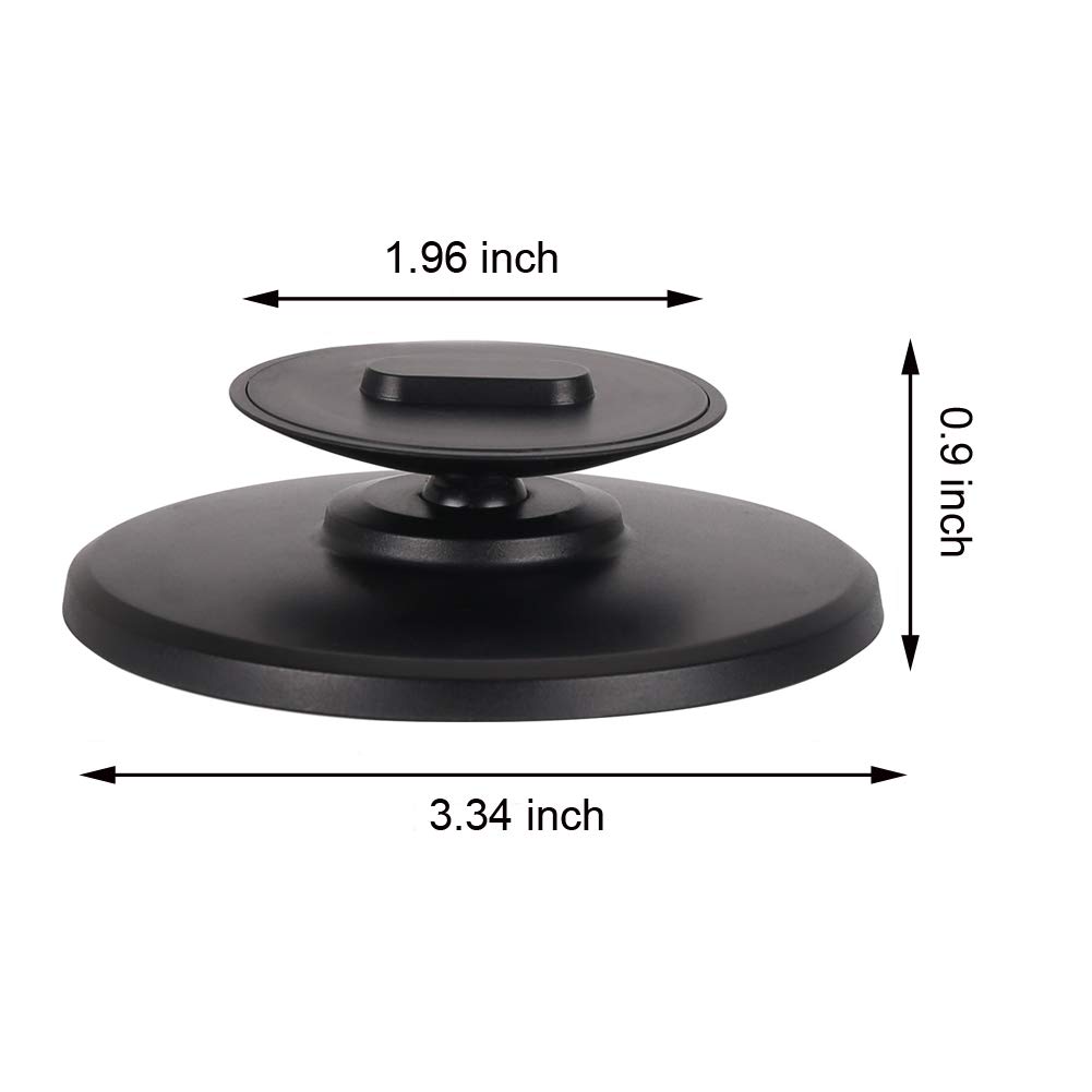 Toplee Echo Spot Stand, Magnetic Base Stand Adjustable 360 Degree Full Rotation Echo Spot Accessories for Home Office Bedroom Kitchen Application Base (Black)