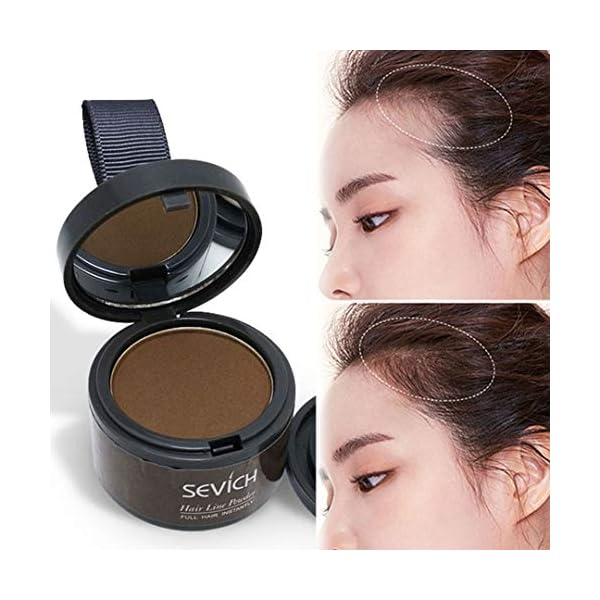 Hairline Powder, Hair Root Dye, Instantly Hair Color Shadow Cover Gray Hair Root, Hair Touch-Up, Thin Hair Powder 4g