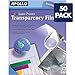 APOLLO Transparency Film for Laser Printers, Color, 50 Sheets/Pack (VCG7070)