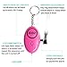 Personal Alarm, JDDZ 140 db Safe Siren Song Emergency Self Defense Protection Device Anti-Rape/Anti-Theft Security with Mini LED Flashlight for Women, Kids and Elderly (Pink)