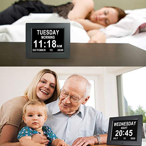 Jaihonda Digital Calendar Day Clock Extra Large Day Date Time Dementia