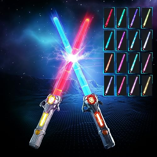 Skirfy Light Saber, 2 Pack Lightsabers Sword For Kids With FX Sound
