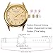 Womens Leather Watch,Fashion Casual Gold Watches for Women,Waterproof Quartz Ladies Brown Wrist Watch