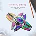 Metal Fidget Spinner Rainbow, ESARORA Metal Fidget Hand Spinner Stress Reducer Guranteed 2-4 Minutes Ultra Durable Stainless Steel Bearing Finget Spinner