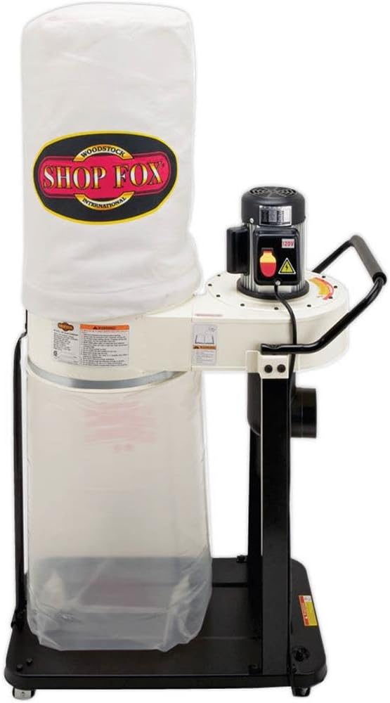 SHOP FOX W1727 1 HP Dust Collector - - 