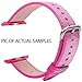 Watch Band 38mm, Sport Edition Bands Woven Nylon Durable Replacement iWatch Band Strap series1 2 3. (pink 38mm)
