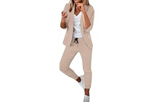 Lainuyoah Women Suit Sets For Work 2024 Fall Two Piece Blazer Jacket and Pencil Pants Business Casual Office Formal Outfits