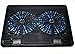 Laptop Cooling Pad with 2 LED Fans by LotFancy - Ultra Slim Portable Chill Mat for 13 to 15 Inch Computer, Dual USB Ports