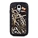 Huaxia Datacom Natural Grass Camo Defender Military Grade Hybrid Case For Samsung Galaxy S4 SIV I9500 - Black