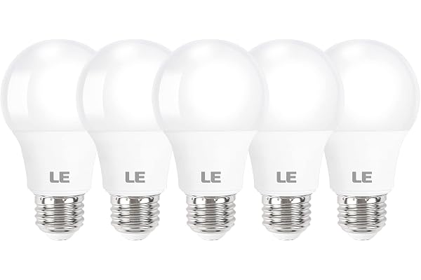 Lepro LED Light Bulbs, 2700K Soft Warm White LED Bulb 60W Equivalent, Non-Dimmable, A19 E26 Standard Medium Base, 10000 Hour