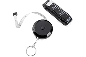 Youteer 2 Pack Measuring Tape for Body, Retractable 79-inch 2 Meter Tape Measures, Fabric Measuring Tape Double Scales Rulers