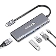 QGeeM USB C Hub 5 in 1 MultiPort to 4K HDMI Adapter, 3 USB-A Data Ports, 100W Power Delivery, USB C Dongle for MacBook Pro/Air, iPad Pro, iMac, iPhone 15 Pro/Pro Max, XPS, Thinkpad etc.
