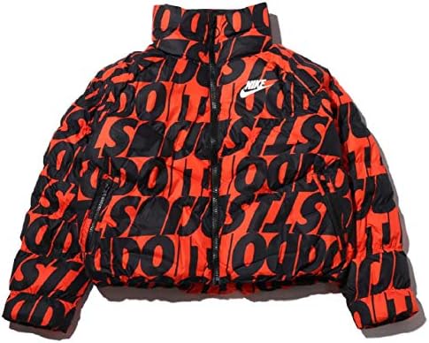 NIKE ナイキ シンセティック ダウン フィルジャケット 中綿厚手ダウンジャケット DOWN FILL JACKET STM AOPJD レディースMサイズ(155-165cm) 国内正規品 CI5024 チームオレンジ/ブラック