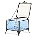 J Devlin - Blue Stained Glass Box Decorative Keepsake Jewelry Display - Box 837