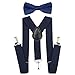 AWAYTR Child Kids Suspenders Bowtie Set - Adjustable Suspender Set for Boys and Girls