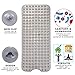 HmiL-U Non Slip Bathtub Mat | 30% Extra Long Bath Mat for tub | Shower Mat |with 200 Suction Cups 16in x 40 in (Clear Grey)