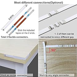 WOBANE Under Cabinet Lighting Kit,Flexible LED