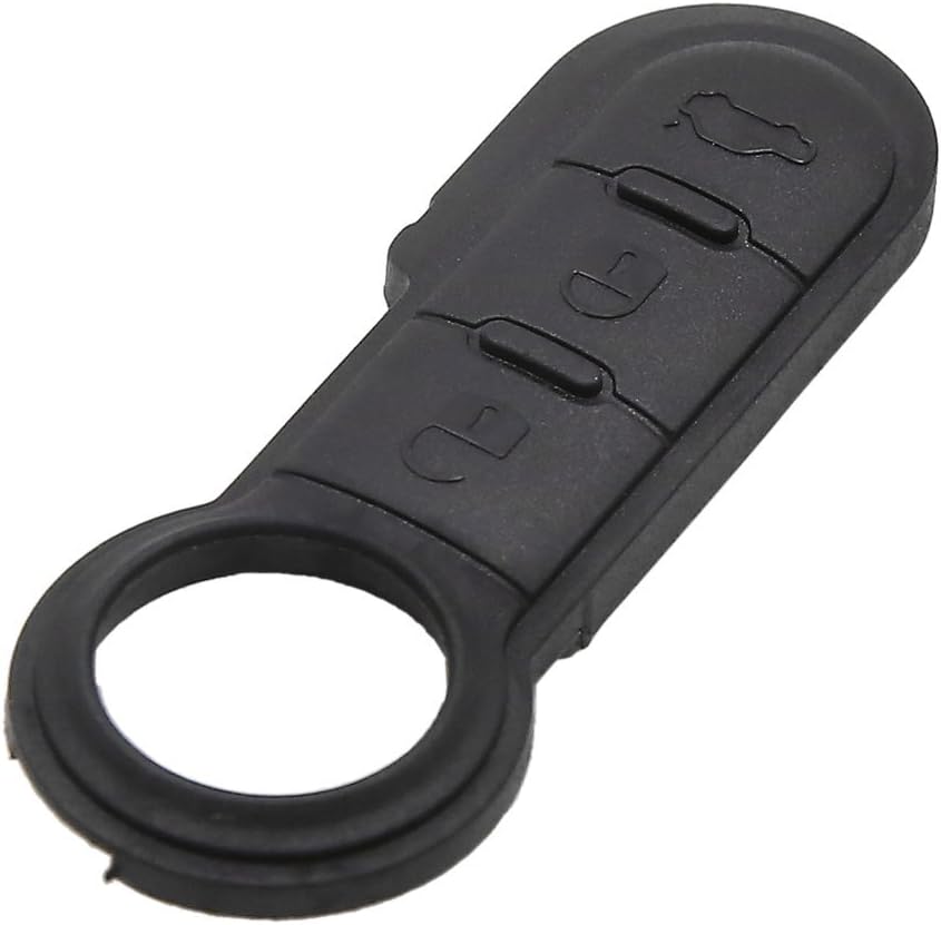 sourcing map 3 Key Buttons Remote Control Car Fob Key Case Shell Black for Fiat, 2.4" x 0.9" x 0.2" - Image 3