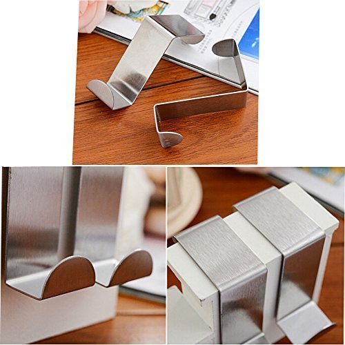 Over Door Hook 10 Pieces Heavy Duty Stainless Steel Removable Cubicle