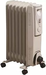 Daewoo Oil Filled Radiator 1500W 7 Fin Heater with Adjustable Thermostat view 2