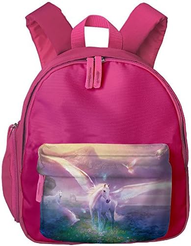 Unicorn Kid's Shoulder Backpack Satchel For Teens Boys Girls Students Pink