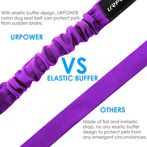 image for URPOWER Upgraded Dog Seat Belt 2 Pack Dog Car Seatbelts Adjustable Pet