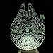 Multi-Colored 3D Millennnium Falcon Light Star Wars Wood Mood Lamp Lighting Gadget