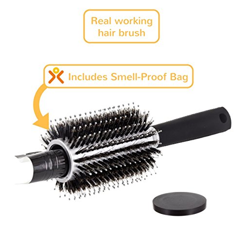 BeautyStash Diversion Safe Stash Can Hair Brush with SmellProof