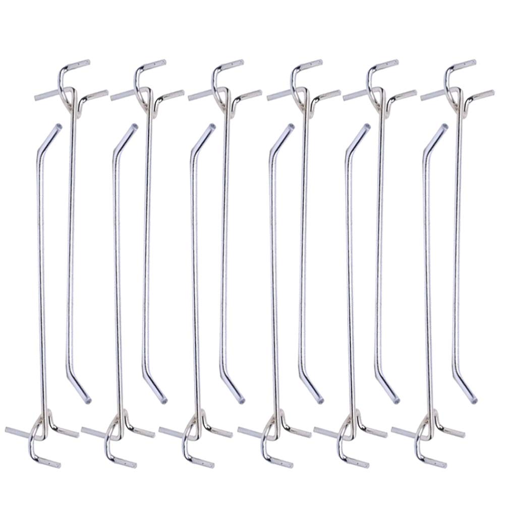 DOITOOL 40pcs Peg Board Shelving Hook Heavy Duty Pegboard Hooks Triangular Hole Hook Hanger for Home Shop Supermarket 20cm