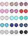 15 Pairs Faux Druzy Stud Earrings Set Stainless Steel Round Earrings Bohemian Pierced Earrings Jewelry for Women (10 mm primary