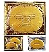 24K Gold Gel Collagen Facial Masks, 5 Packs Face Masks + 5 Pairs Gel Collagen Eye Masks+5 Pairs Lip Care Gel Masks Set for Anti-Aging & Moisturizing, Reduces Dark Circles, Nourishing Lips