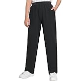 Weintee Women's Petite Cotton Pull On Pants with Pockets