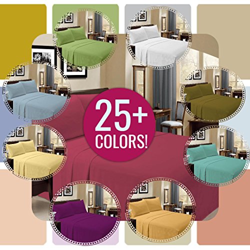 4 PC Microfiber and Bamboo Sheet Set Bamboo Bedding Sheets