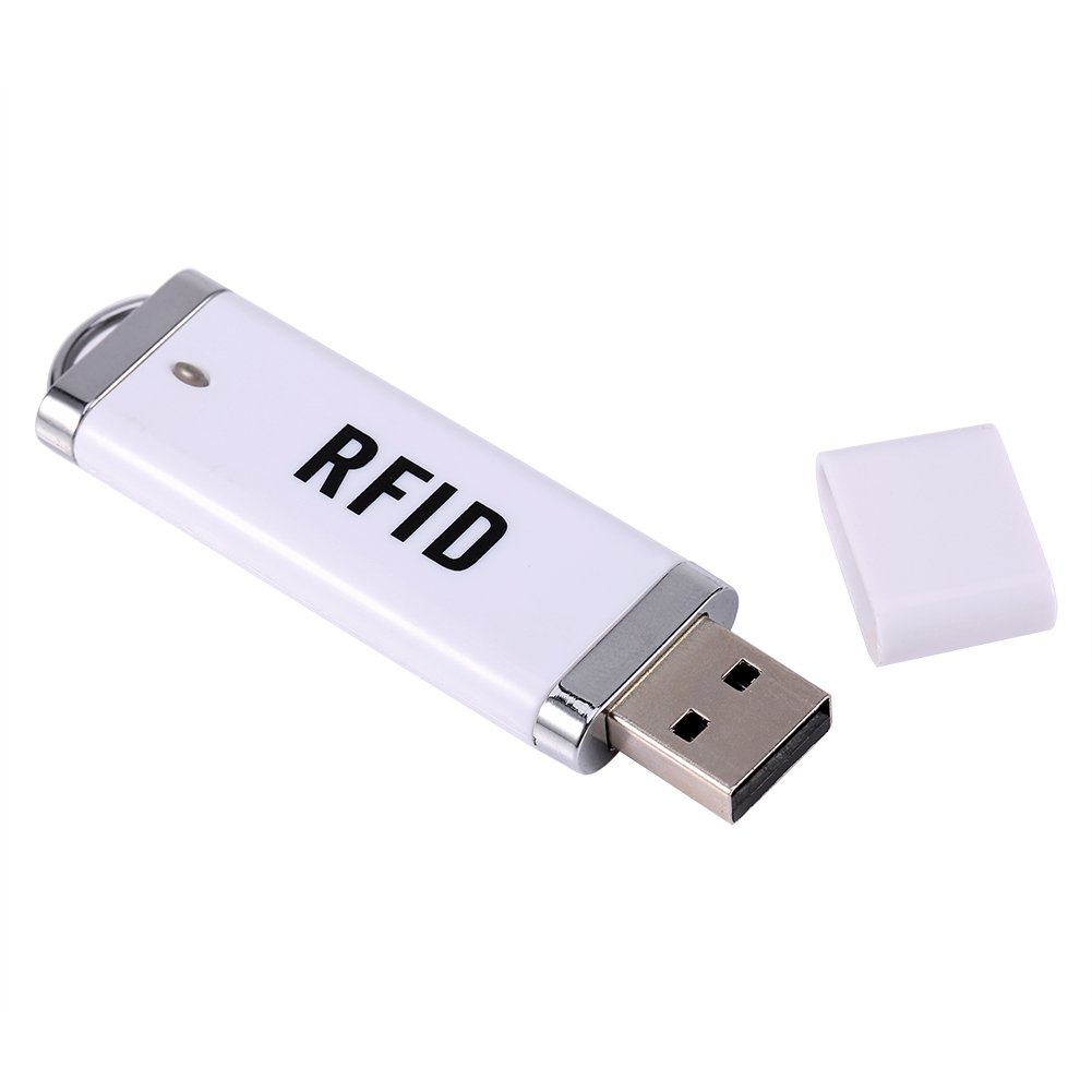 Tihebeyan 125KHz Portable RFID Card/Tag Reader, USB ID Card Reader, Plug&Play for WinXP to Win10 /Liunx/Android