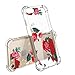 iPhone 7 Case,Cutebe Slim Shockproof Hard PC+TPU Bumper Case Scratch-Resistant Cover for Apple iPhone 7 4.7 Inch Rose Flower