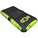 Galaxy J1 2016 Case, Galaxy Amp 2 Case, Galaxy Express 3 Case, OEAGO Tough Rugged Dual Layer Plastic Impact Defender Case Cover with Kickstand for Samsung Galaxy J1 (2016) / Amp 2 / Express 3 - Green