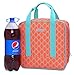 MIER Cooler Bag Tote Adult Insulated Lunch Bag, Large, Bright Orange
