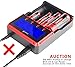 18650 Charger,AA Charger, H4 Universal Battery Charger LCD Display Speedy Smart Charger