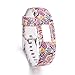 Cumeou Compatible Garmin Vivofit 4 Bands, Silicone Replacement Sport Band Printed Bracelet Strap Compatible Garmin Vivofit 4,Fashionable Fitness Accessory Wristbands,Large/Small