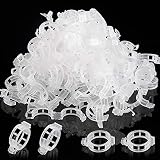 LEOBRO 150PCS Plant Support Garden Clips for Vine Vegetables,Tomato Trellis Clips,Makes Garden Vegetables to Grow Upright and Healthier,White