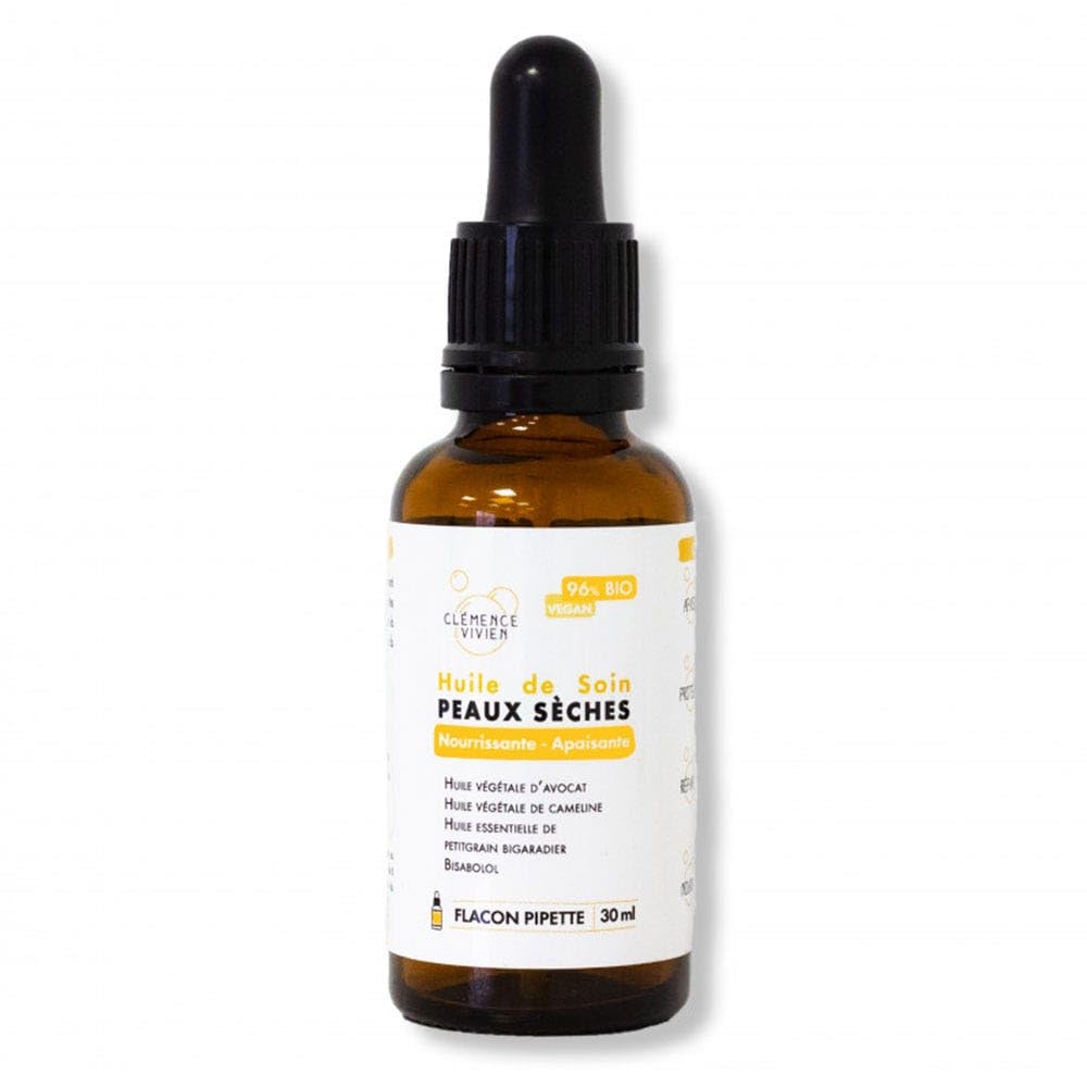 Huile de Soin ? Peaux sèches 30ml- CLEMENCE ET VIVIEN