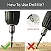DRILLPRO 7Pcs Woodworking Countersink Drill Bits Set, Woodworking Chamfer, Three-Pointed High-Speed Steel Drill, with One Free Hex Key Perfect for Wood