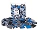 Premium Black, Blue, Gray, and Dark Gray Space Themed Building Brick and Platform Set - 1,000 Piece, 9 shapes - Compatible with All Major Brands