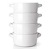 DOWAN Soup Bowls with Handles, 24 ounces Ceramic