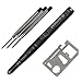 OutGear Tactical Pen with 3 Replaceable Ink & FREE Card Survival Tool, Made of Aircraft-Grade Aluminum Alloy, Emergency Survival Pens for Writing/ Self Defense/ Glass breaker